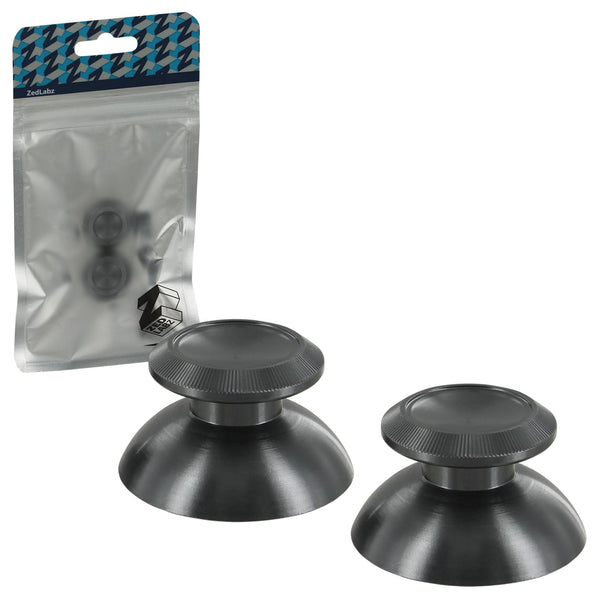 ZedLabz aluminium alloy metal analog thumbsticks for Sony PS4 controllers - gun metal grey