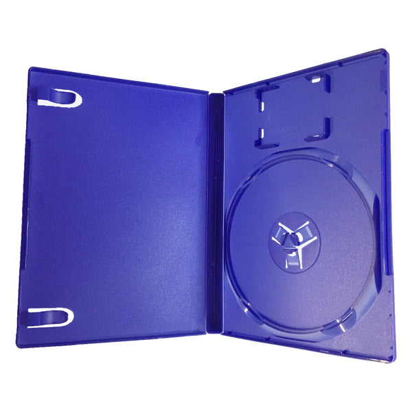 ZedLabz compatible replacement retail game disc storage case for Sony PS2 - 2 pack - blue