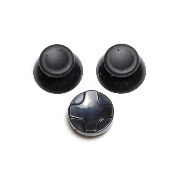 ZedLabz concave analog thumbsticks grip sticks & D Pad mod kit for Microsoft Xbox 360 - black