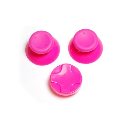 ZedLabz concave analog thumbsticks grip sticks & D Pad mod kit for Microsoft Xbox 360 - pink