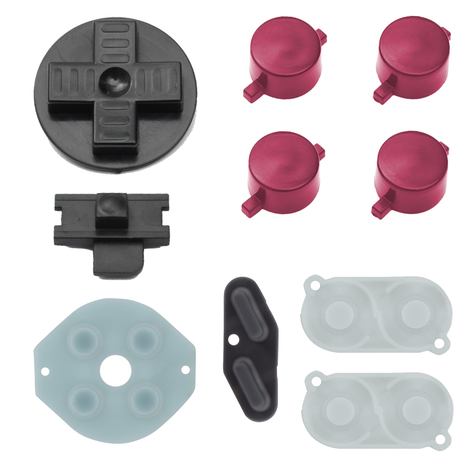 ZedLabz conductive silicone rubber contacts & plastic button DIY mod k