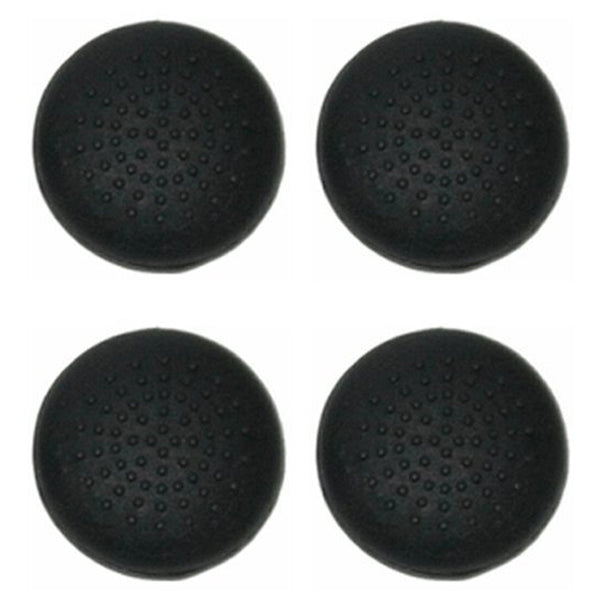 ZedLabz dotted convex silicone thumb grips for Sony PS4 controllers thumb stick caps - 4 pack black