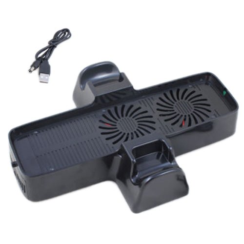 ZedLabz dual cool vertical console and controller storage stand for Microsoft Xbox 360 - black