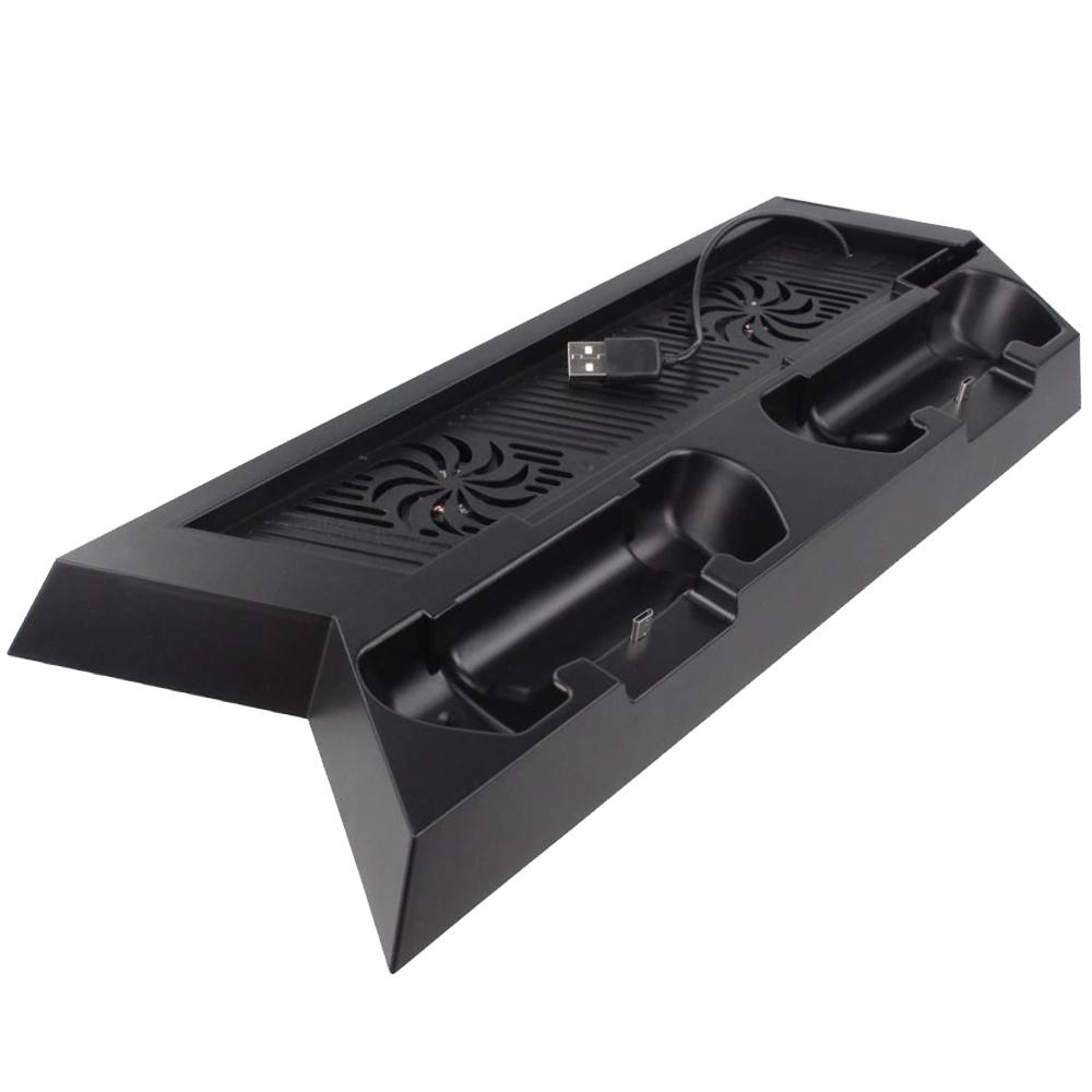 ZedLabz dual cool vertical console stand and controller charging dock for Sony PS4 - black - 8