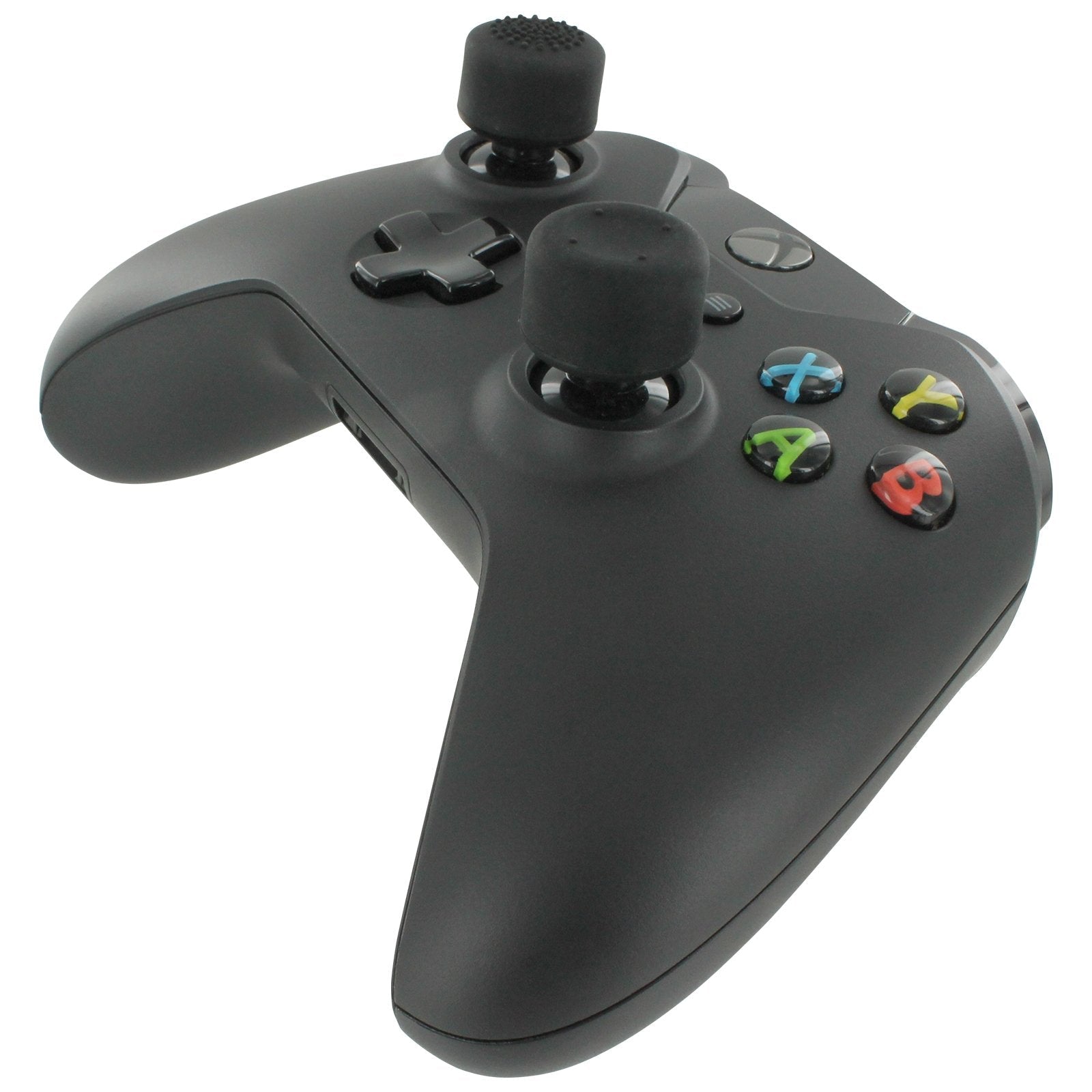 ZedLabz FPS concave & convex silicone XL tall thumb grip caps for Xbox One controller - 4 pack black - 9