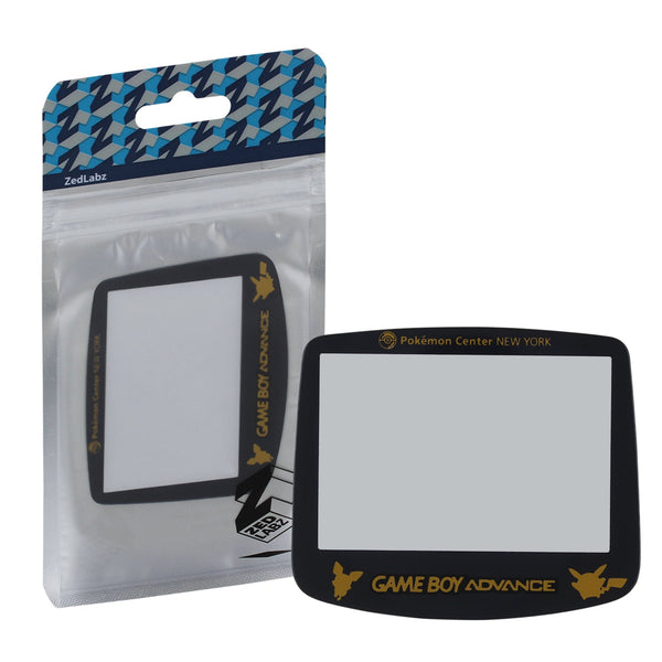 ZedLabz Pokemon centre New York edition replacement screen lens plastic cover with Pikachu for Nintendo Game Boy Advance