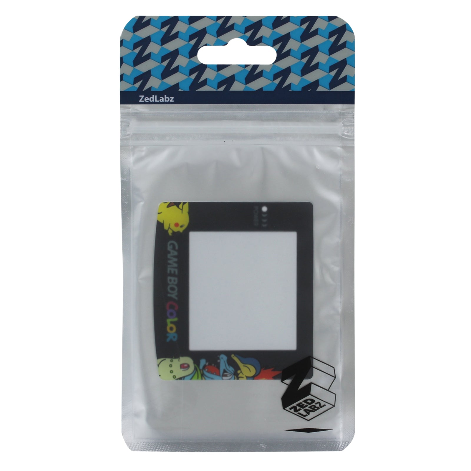 ZedLabz Pokemon edition replacement screen lens plastic cover with Pikachu Chikorita Totodile Cyndaquil for Nintendo Game Boy Color - 3