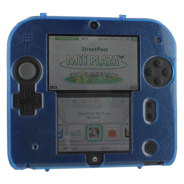 Zedlabz polycarbonate plastic hard case protective armour cover shell for Nintendo 2DS – blue