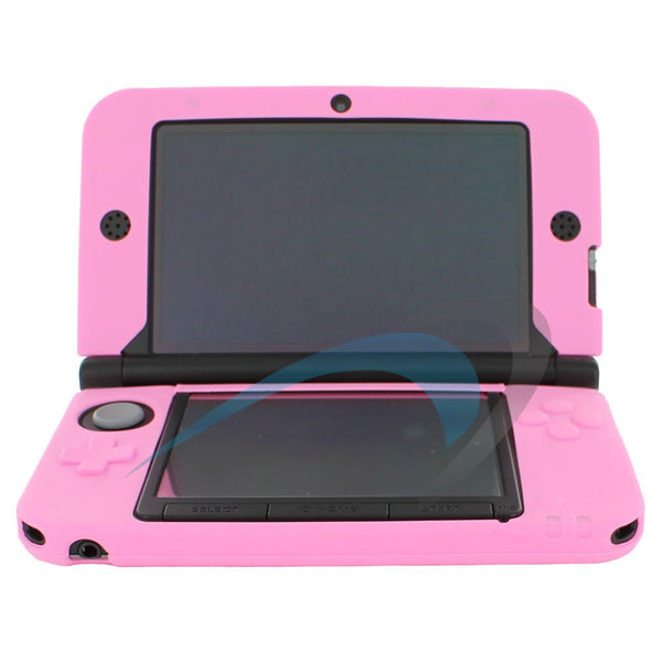 ZedLabz protective rubber Silicone Cover Case For Nintendo 3DS XL - Pink