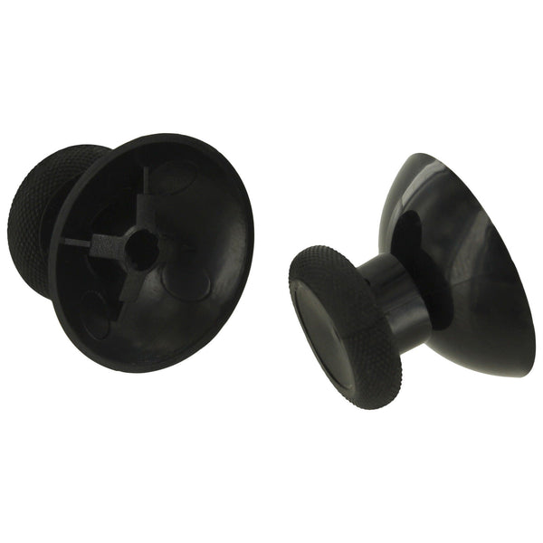 ZedLabz replacement concave rubber analog thumbsticks for Xbox One controller - 2 pack black