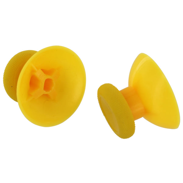 ZedLabz replacement concave rubber analog thumbsticks for Xbox One controller - 2 pack yellow