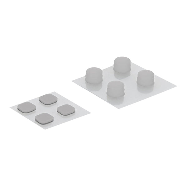 ZedLabz replacement rubber feet and screw cover set for Nintendo New 3DS XL (2015 model) - white