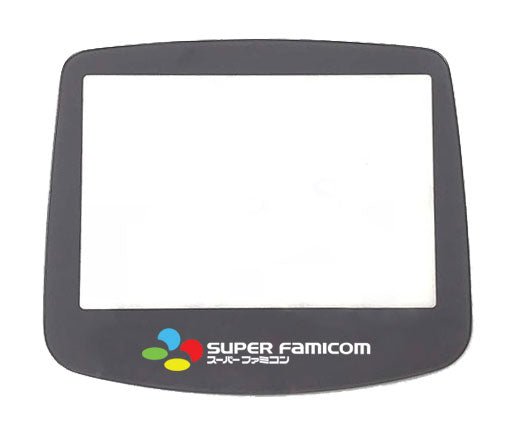 ZedLabz replacement screen lens for Nintendo Game Boy Advance Super Famicom Snes style plastic cover - grey