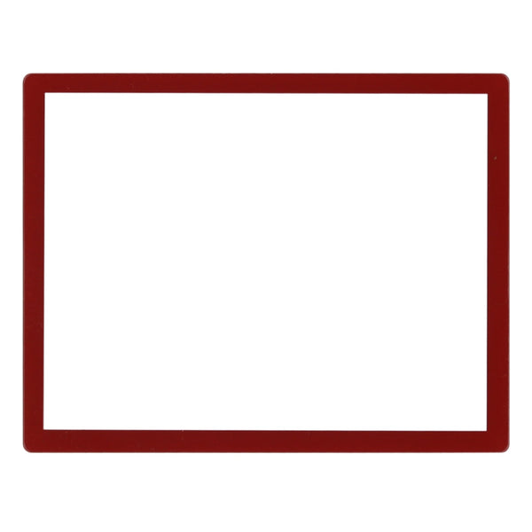 Screen lens for Nintendo DS Lite [NDSL] console plastic cover replacement - Red | ZedLabz