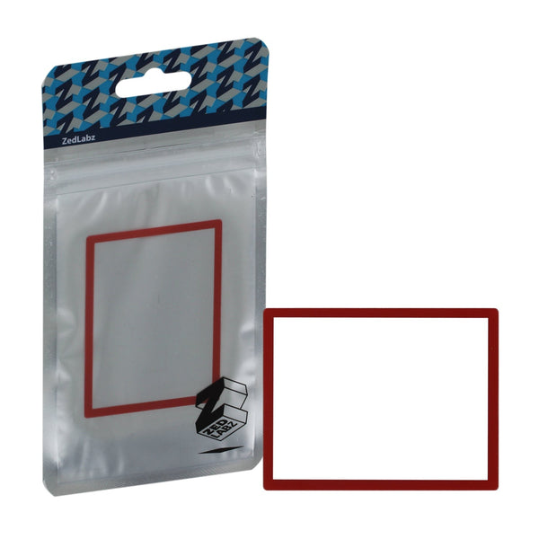 Screen lens for Nintendo DS Lite [NDSL] console plastic cover replacement - Red | ZedLabz