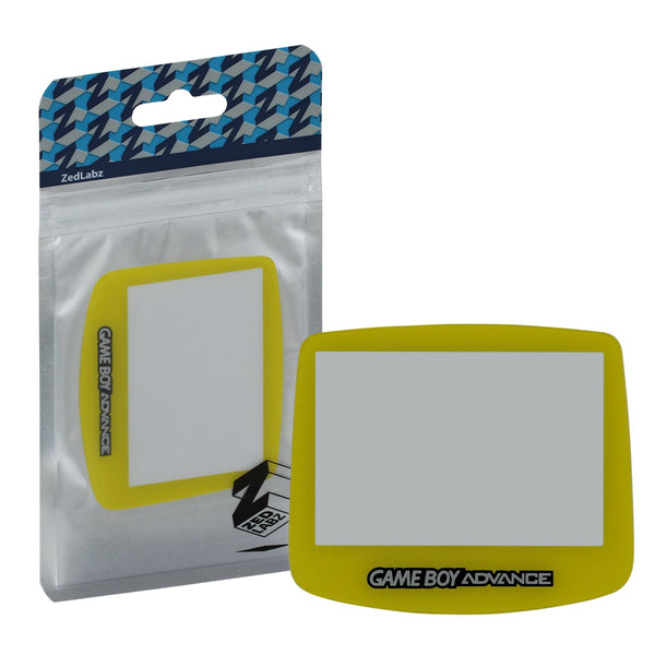 ZedLabz replacement screen lens plastic cover for Nintendo Game Boy Advance - yellow