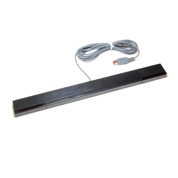 ZedLabz replacement wired infrared LED sensor bar for Nintendo Wii, includes clear stand, Wii remote & motion plus compatible - black