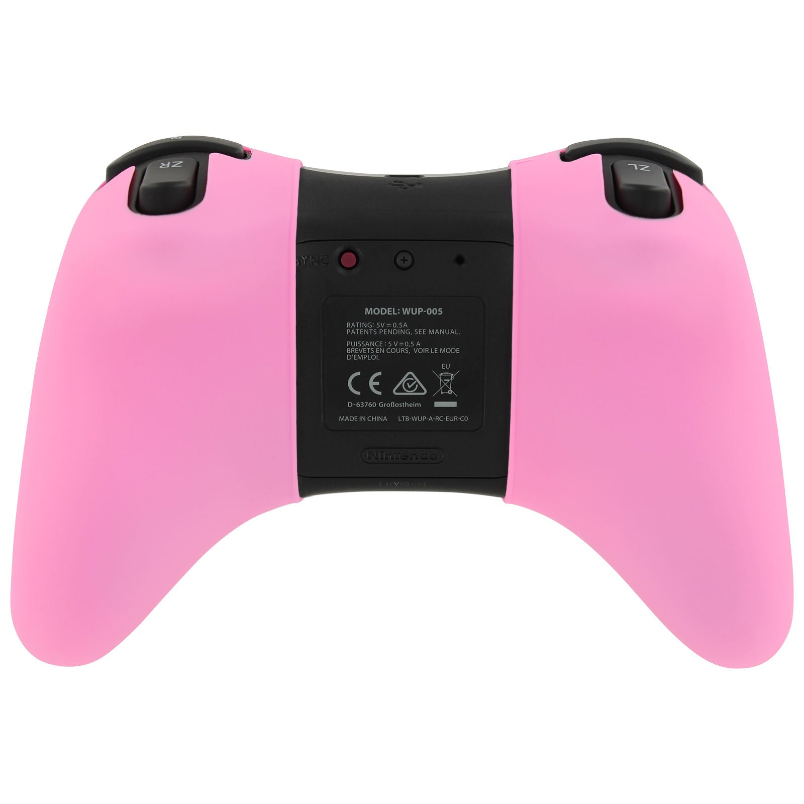 ZedLabz silicone protective skin cover for Nintendo Wii U pro controller - Pink - 2