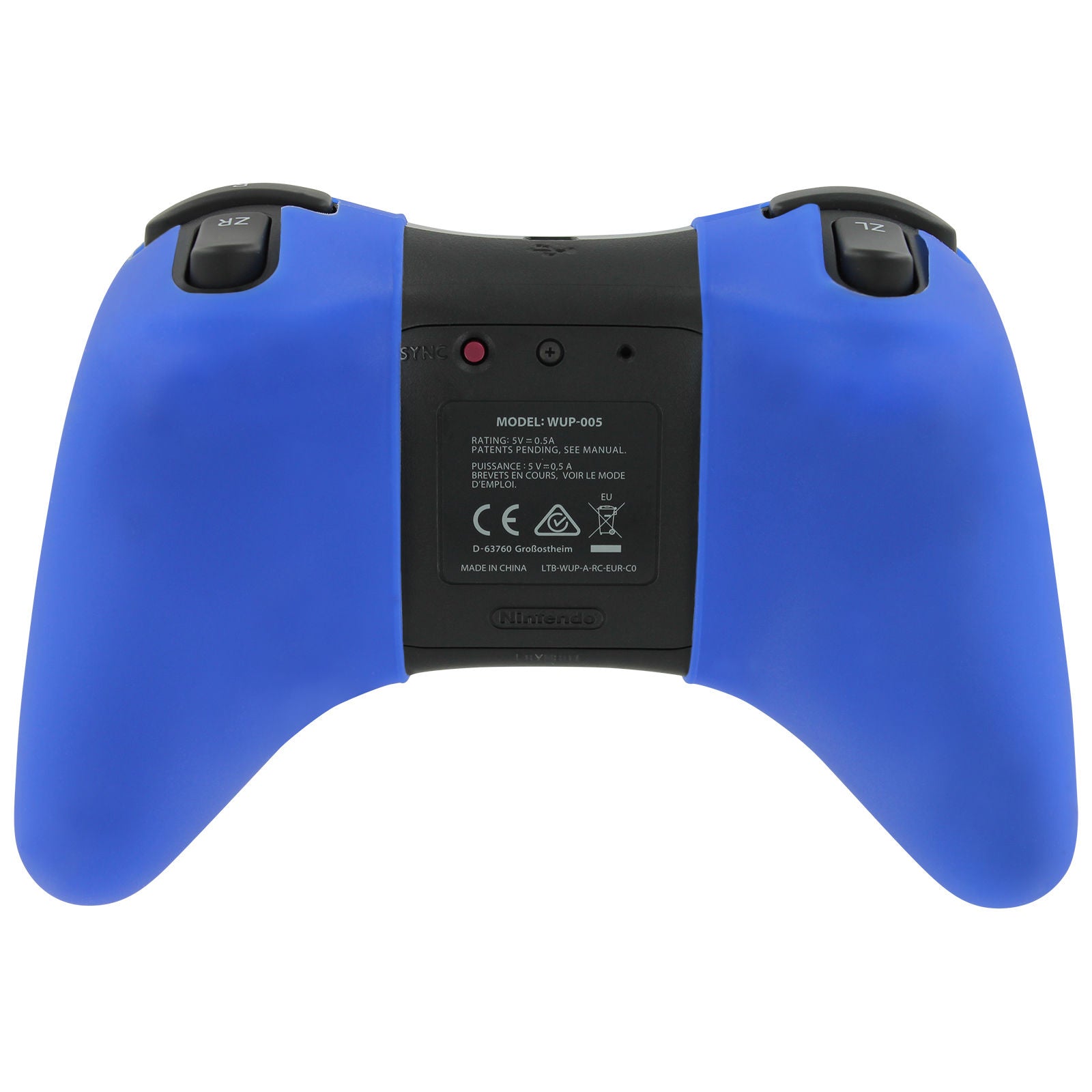 ZedLabz silicone protective skin cover for Nintendo Wii U pro controller - royal blue - 2
