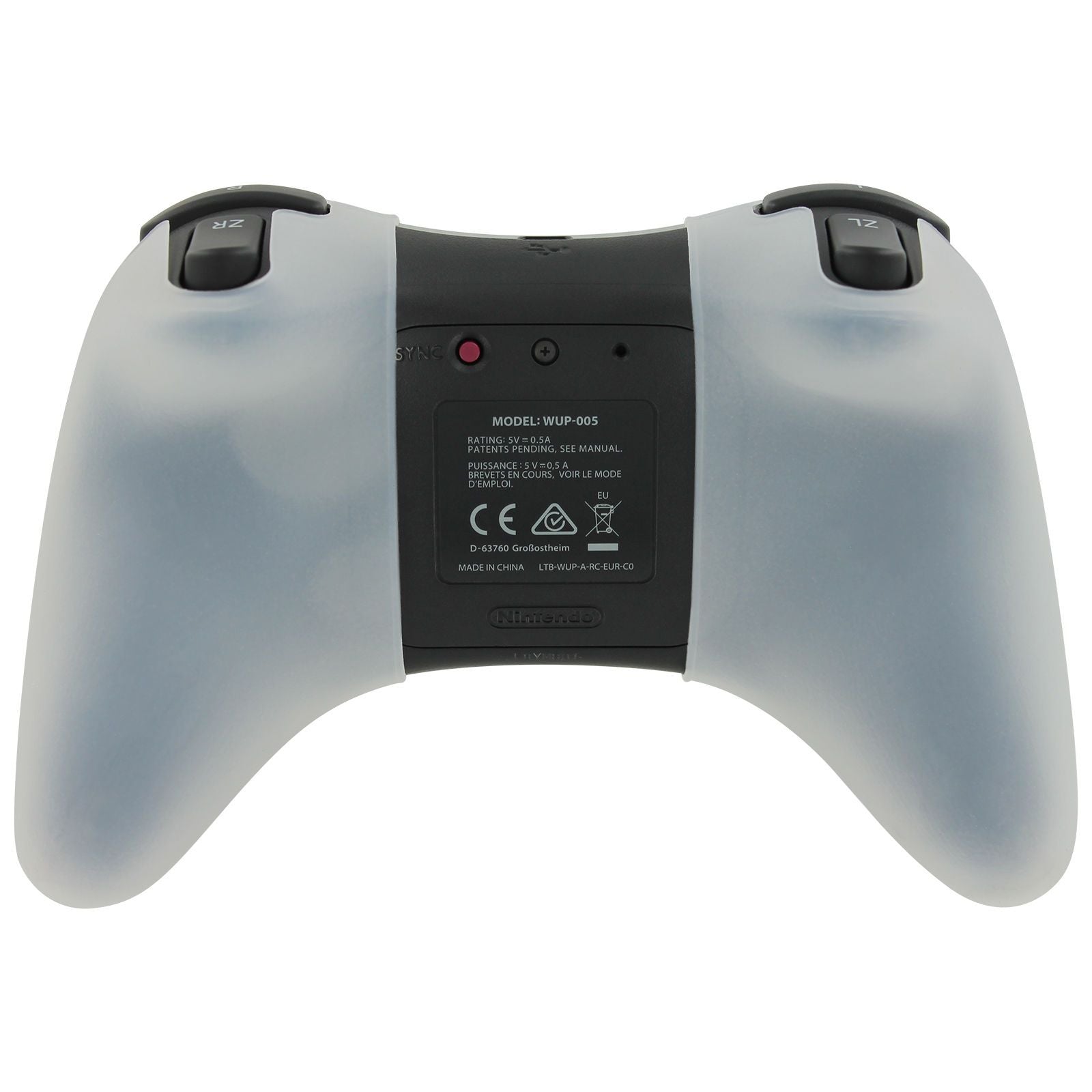 ZedLabz silicone protective skin cover for Nintendo Wii U pro controller - White - 4