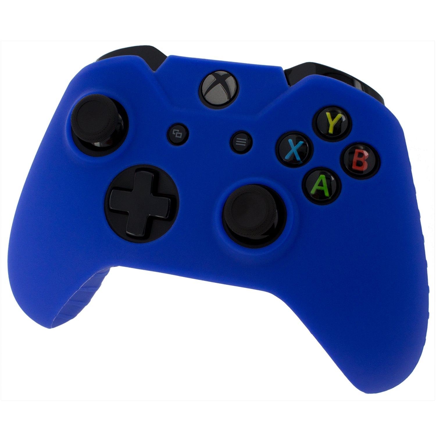 ZedLabz silicone rubber skin grip cover & thumb grip pack for Xbox One controller - blue - 4