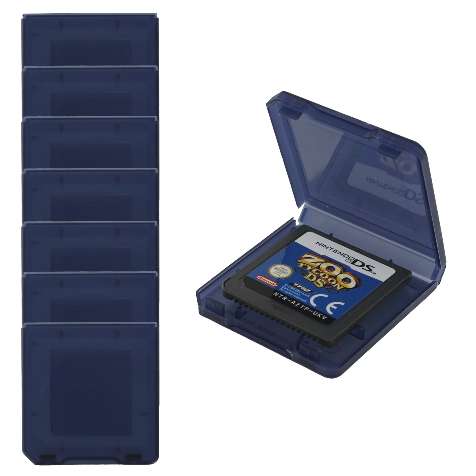 ZedLabz single game card case holder for Nintendo DSi & DS Lite - 8pk navy blue - 1