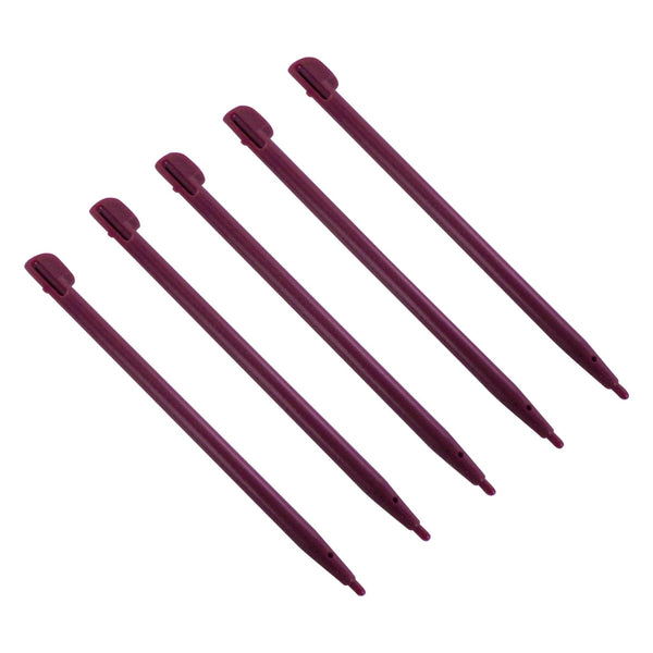 ZedLabz slot in stylus touch screen pen for Nintendo DSi XL - 5 pack red wine