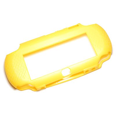 Zedlabz TPU semi rigid bumper protective case cover skin grip for Sony PS Vita 1000 - yellow - 4