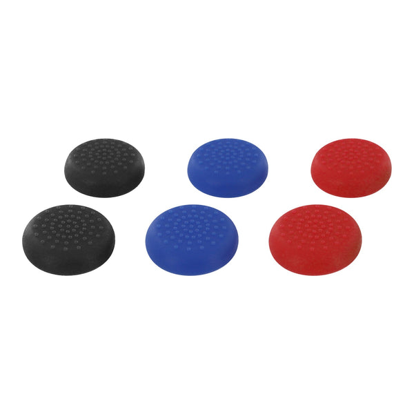 ZedLabz TPU thumb grip stick caps for Nintendo Switch Pro controller - 6 pack multi colour