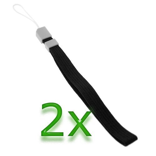 ZedLabz wrist strap DS DSi 2DS 3DS, Wii U, Sony PSP, PS Vita PS3 Move – 2 pack black