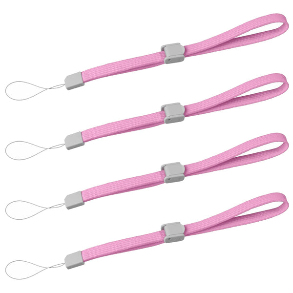 ZedLabz wrist strap for Nintendo DS DSi 2DS 3DS, Wii U, Sony PSP, PS Vita PS3 Move – 4pk pink