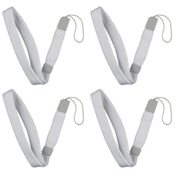 ZedLabz wrist strap for Nintendo DS DSi 2DS 3DS, Wii U, Sony PSP, PS Vita PS3 Move – 4pk white