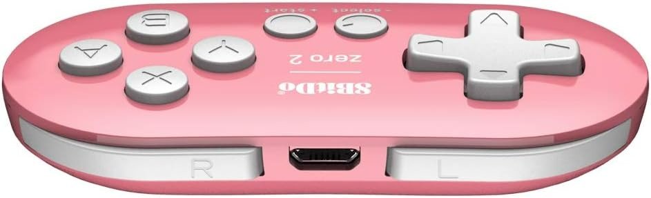 Zero 2 mini Bluetooth controller for Switch, Windows, macOS & Android - Pink Edition | 8BitDo - 8