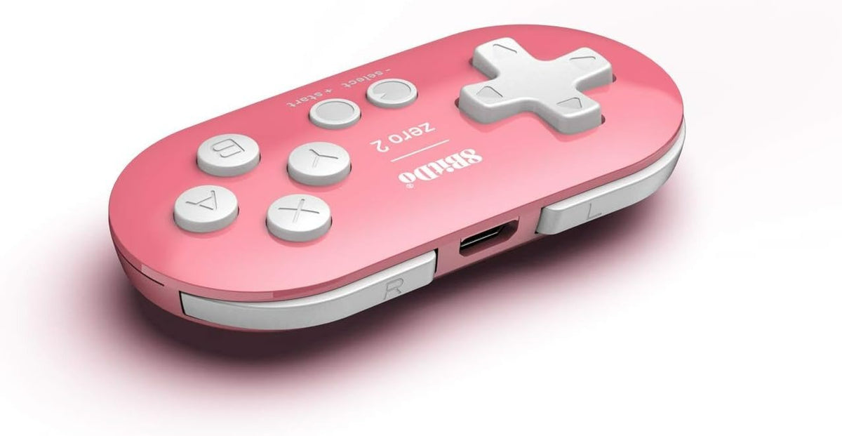 Zero 2 mini Bluetooth controller for Switch, Windows, macOS & Android - Pink Edition | 8BitDo - 7