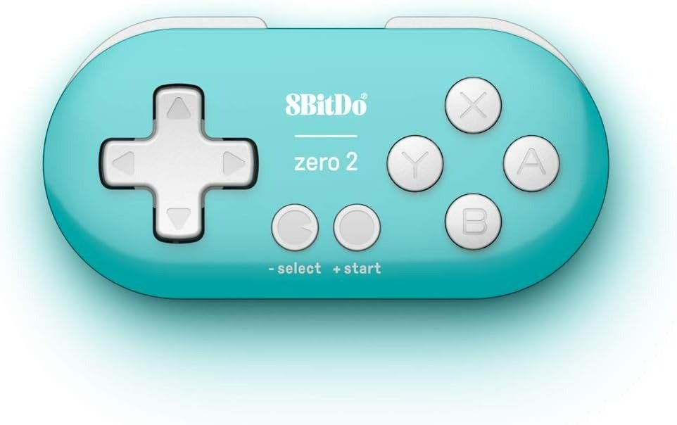 Zero 2 mini Bluetooth controller for Switch, Windows, macOS & Android - Turquoise Edition | 8BitDo - 6