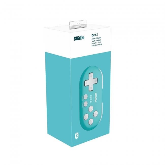 Zero 2 mini Bluetooth controller for Switch, Windows, macOS & Android - Turquoise Edition | 8BitDo - 9