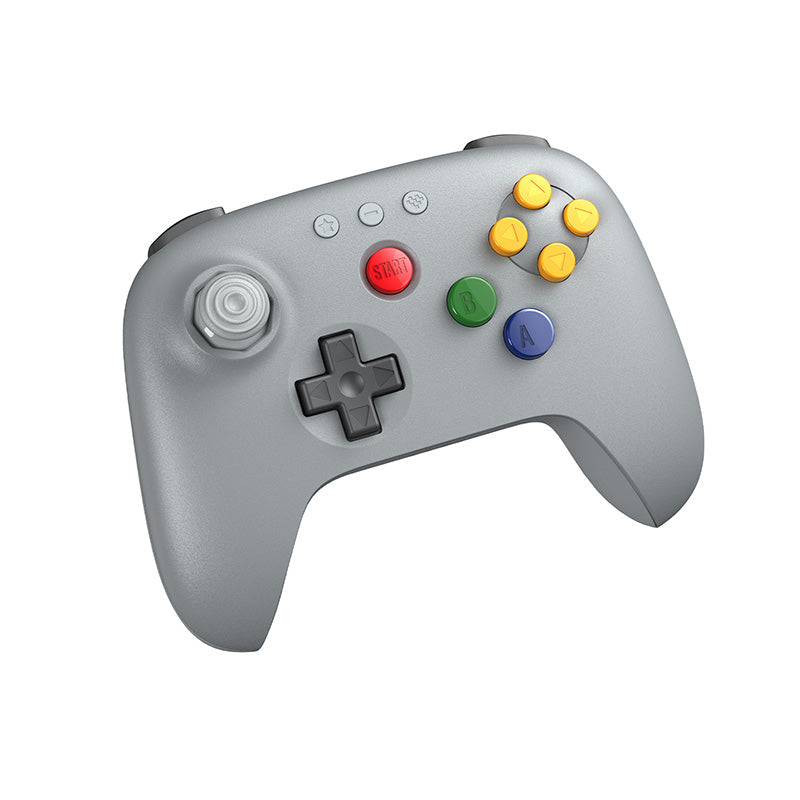 64 Bluetooth controller with Hall Effect stick for Analogue 3D, Switch, Windows & Android - Grey | 8BitDo