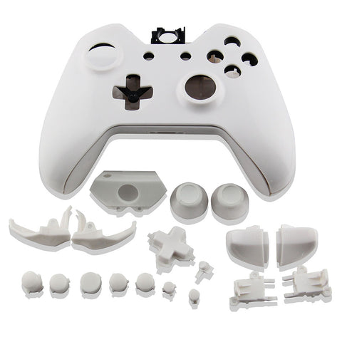 Housing shell for Xbox One controller Microsoft 1st gen 1537 full complete repair kit - White | ZedLabz