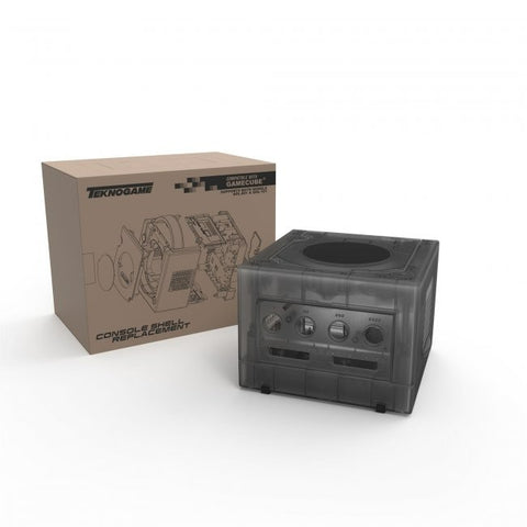 Replacement housing shell for Nintendo GameCube GC DOL-001 & DOL-101 console - Smoke Black | Teknogame
