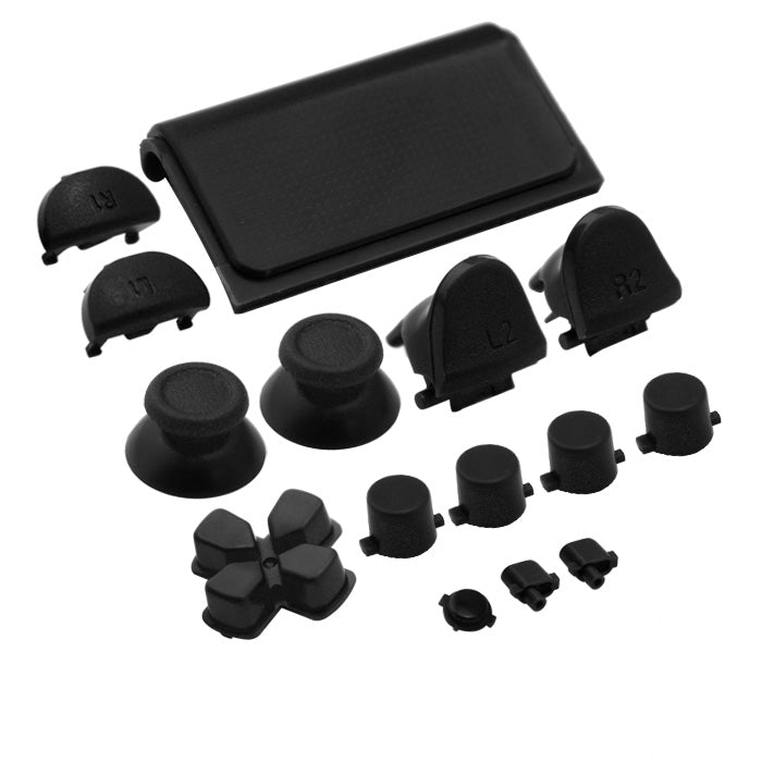 Replacement Button Set For Sony PS4 Slim Controllers - Black | ZedLabz