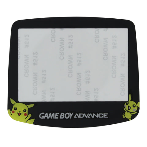 ZedLabz Pokemon edition replacement screen lens plastic cover with Pikachu for Nintendo Game Boy Advance