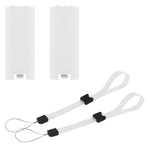 Battery Cover & Wrist Strap Kit For Nintendo Wii Remote Controller - 4 In 1 Pack | ZedLabz