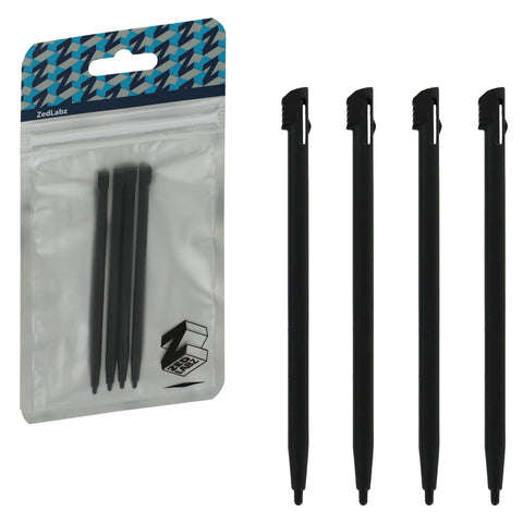 Replacement Stylus Pen For Nintendo 2DS - 4 Pack Black | ZedLabz