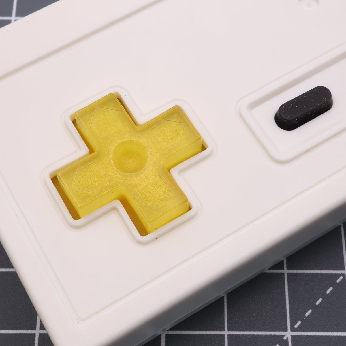 Hand cast custom resin buttons for Nintendo NES controller NES-004 (also fits Game Boy DMG-01) - Lemon Candy | Lab Fifteen Co
