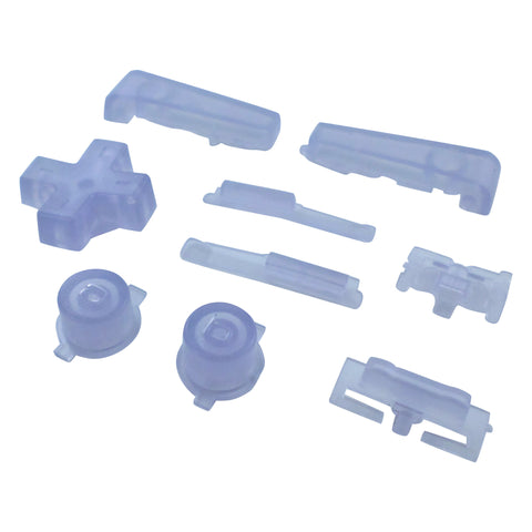 Full button set for Game Boy Micro Nintendo console replacement - Clear | ZedLabz