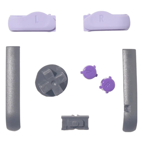 Button set for Nintendo Game Boy Advance handheld console complete set - SNES Purple & Grey | Funnyplaying
