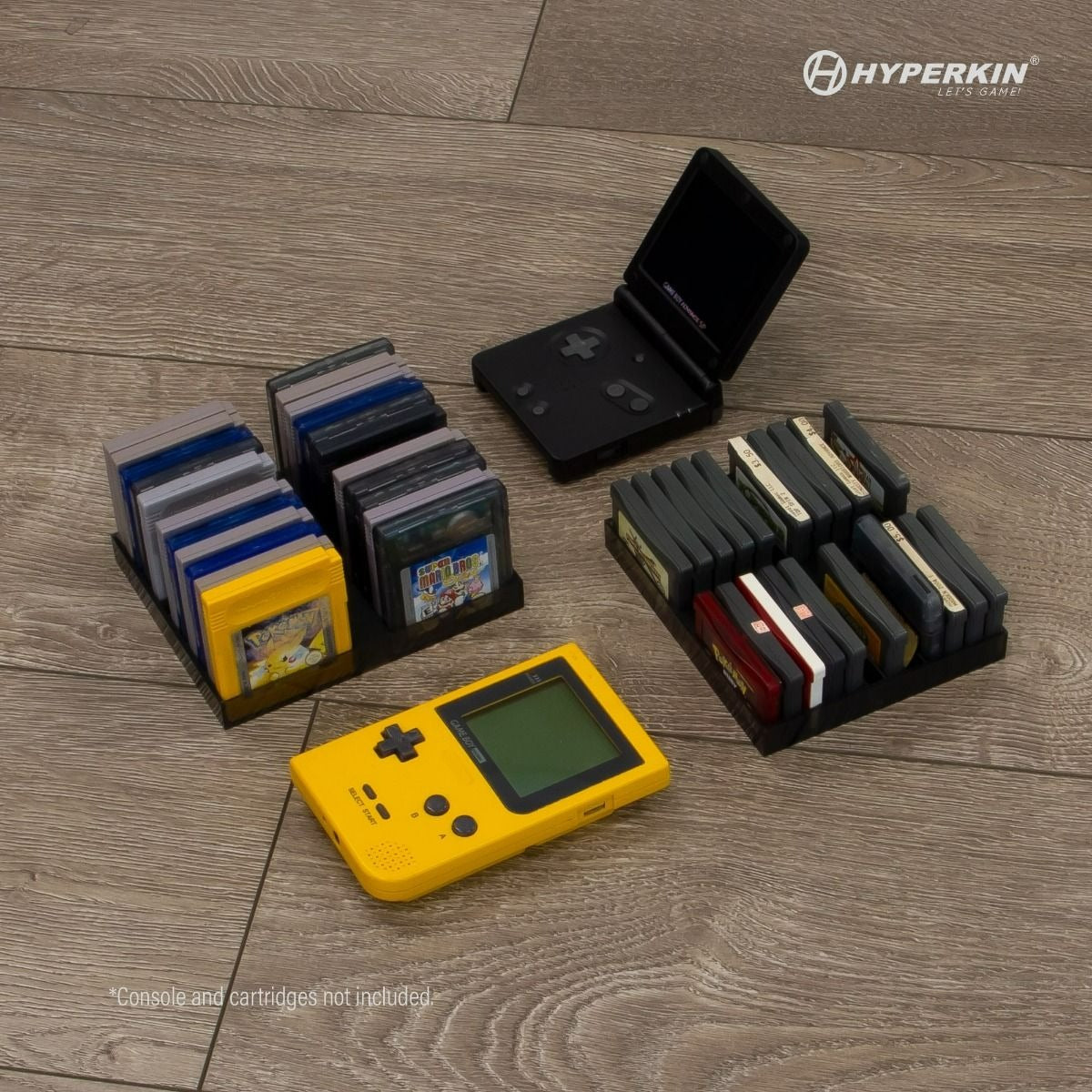 24 Game cartridge storage tray stand for Nitendo Game Boy, Color & Advance carts - 2 pack | Hyperkin - 3