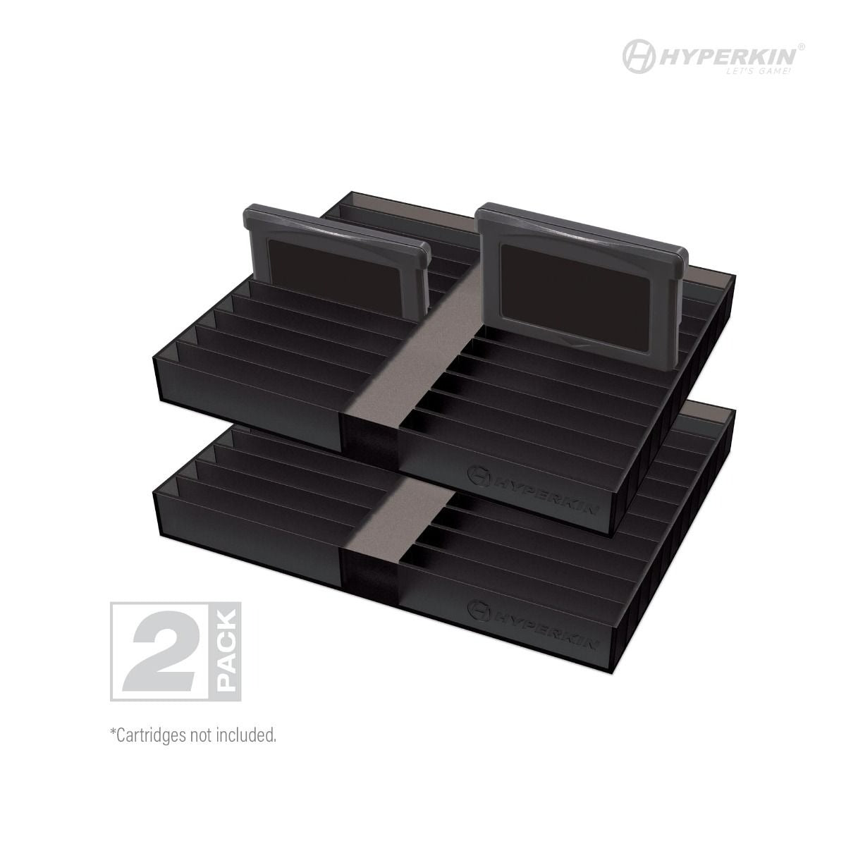 24 Game cartridge storage tray stand for Nitendo Game Boy, Color & Advance carts - 2 pack | Hyperkin - 4