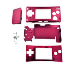 Full housing shell for Nintendo Game Boy Micro console replacement mod kit - Chrome Red | ZedLabz