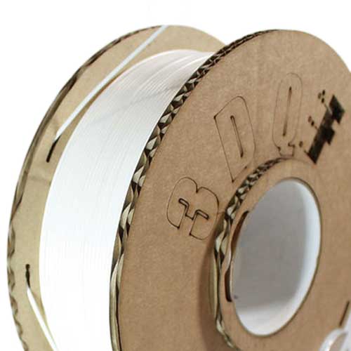 3D printer PLA filament 1.75mm 1KG roll - UK made eco friendly - Titanium white | 3DQF